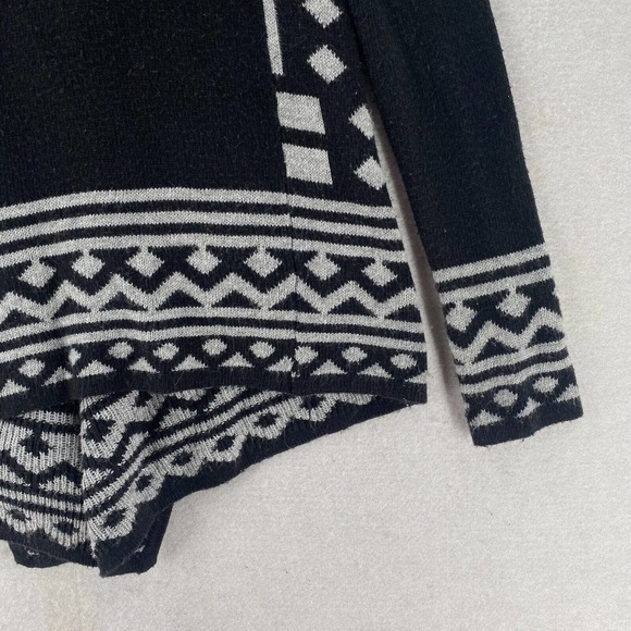 Aztec Waterfall Cardigan Sweater Womens MEDIUM Angora Baho Open Southwestern - Picture 8 of 12